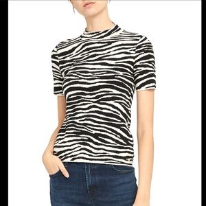 THEORY “Bering Zebra Print Tee”